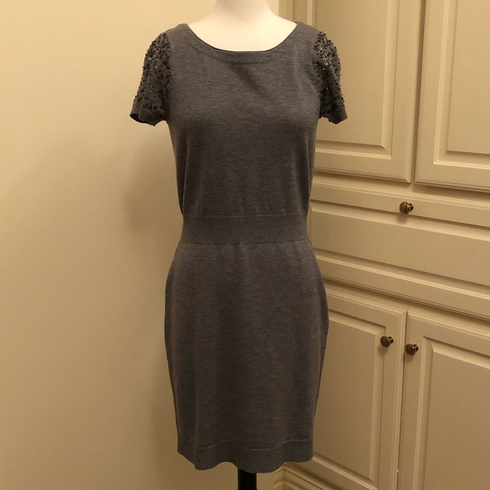 🐞LOFT Sequin Sleeve Sweater Dress- Small